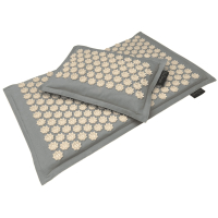 Premium Acupressuur Set Lotus Graceful Grey met mat & kussen | YoZenga